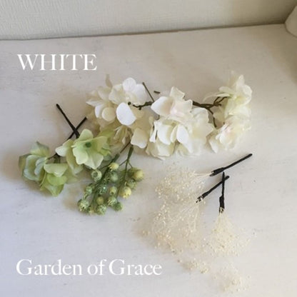 ヘッドピース ホワイト10p 【結婚式 ヘアアクセサリー】