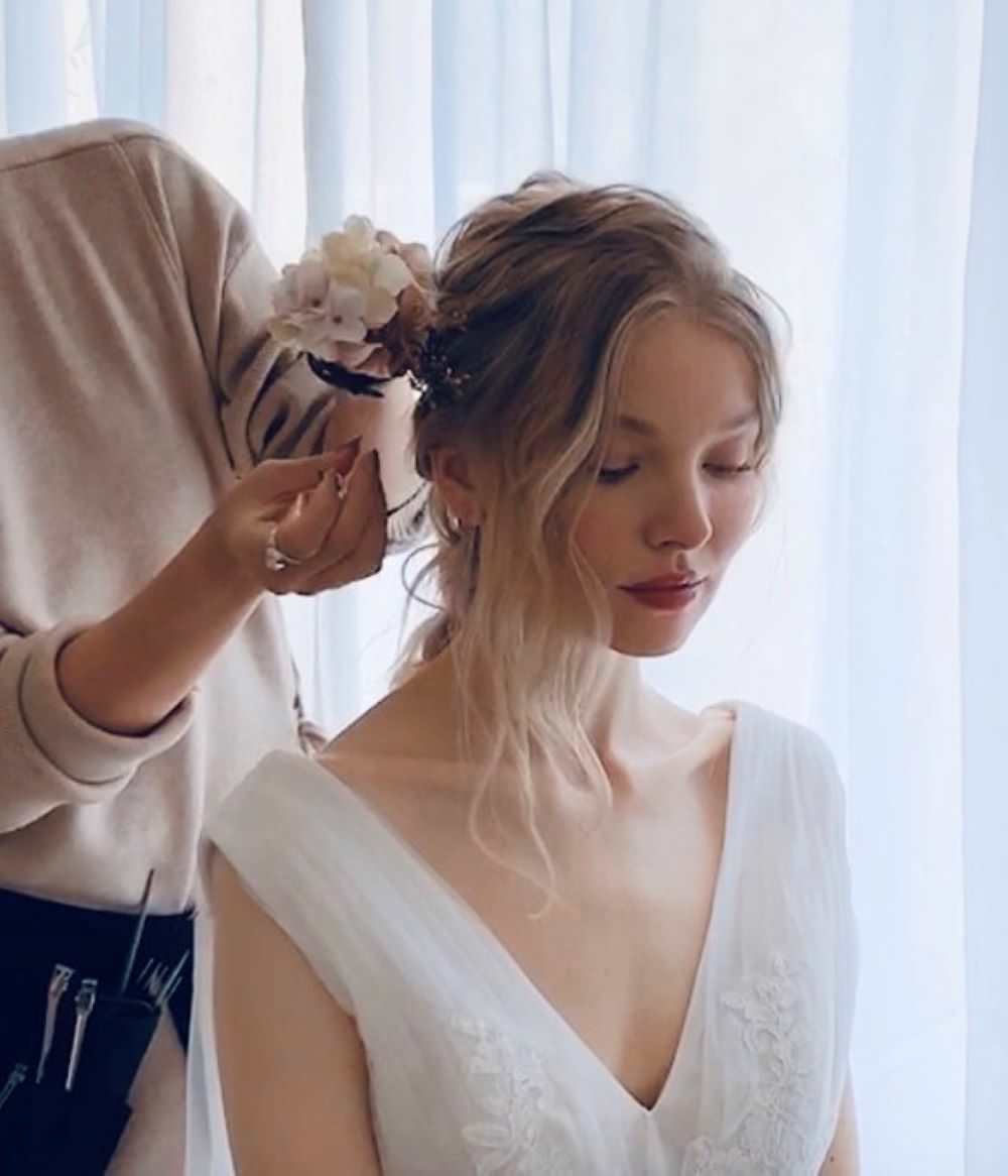 和装や成人式ヘッドピース【ピンクとアイボリー13p】 【結婚式 ヘアアクセサリー】