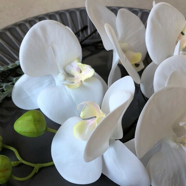 ヘッドピース 和装 成人式 髪飾り【胡蝶蘭オフホワイト10p】 【結婚式 和装 アクセサリー】