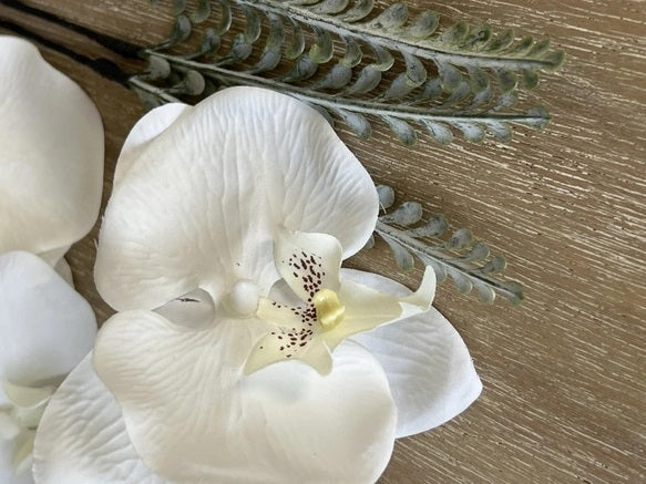 ヘッドピース 和装 成人式 髪飾り【胡蝶蘭オフホワイト10p