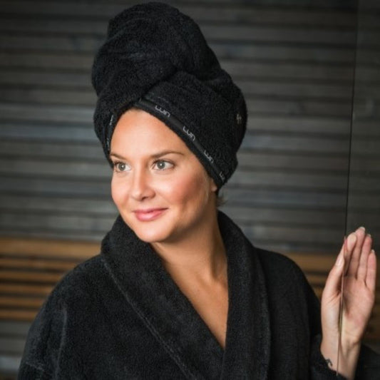 Luin Living 美人ヘアタオル【ブラック】 【結婚式 ギフト 引き出物 タオル 寝具】