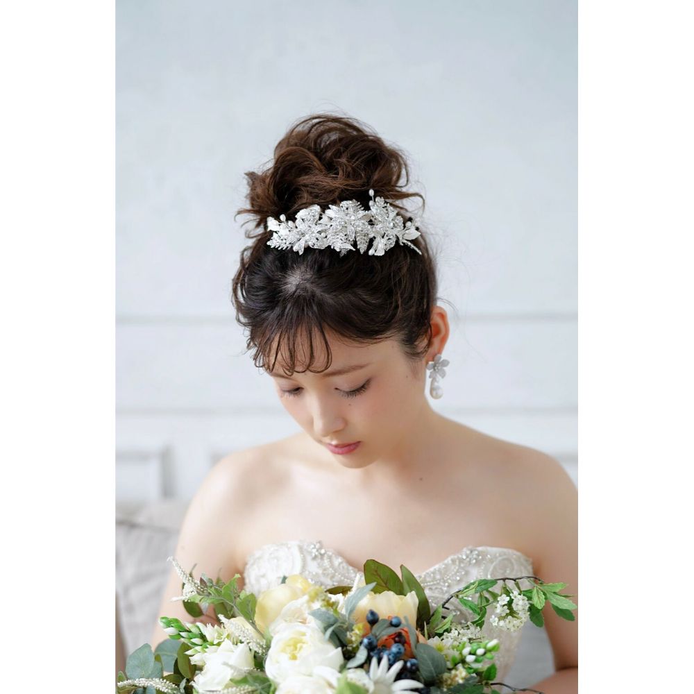 【ヘッドドレス】ヘアコーム ~ブライダルヘッドドレス~ ≪HC-12≫ 【結婚式 ヘアアクセサリー】