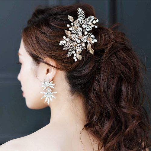 【ヘッドドレス】ヘアコーム ~ブライダルヘッドドレス~ ≪HC-16≫ 【結婚式　ヘアアクセサリー】