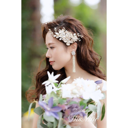 【ヘッドドレス】ヘアコーム ~ブライダルヘッドドレス~ ≪HC-17≫ 【結婚式 ヘアアクセサリー】