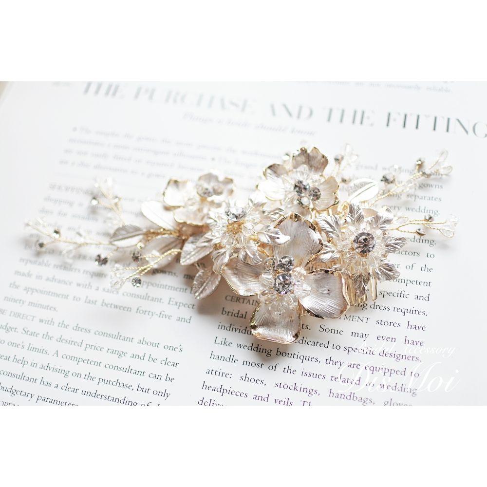 【ヘッドドレス】ヘアコーム ~ブライダルヘッドドレス~ ≪HC-17≫ 【結婚式 ヘアアクセサリー】