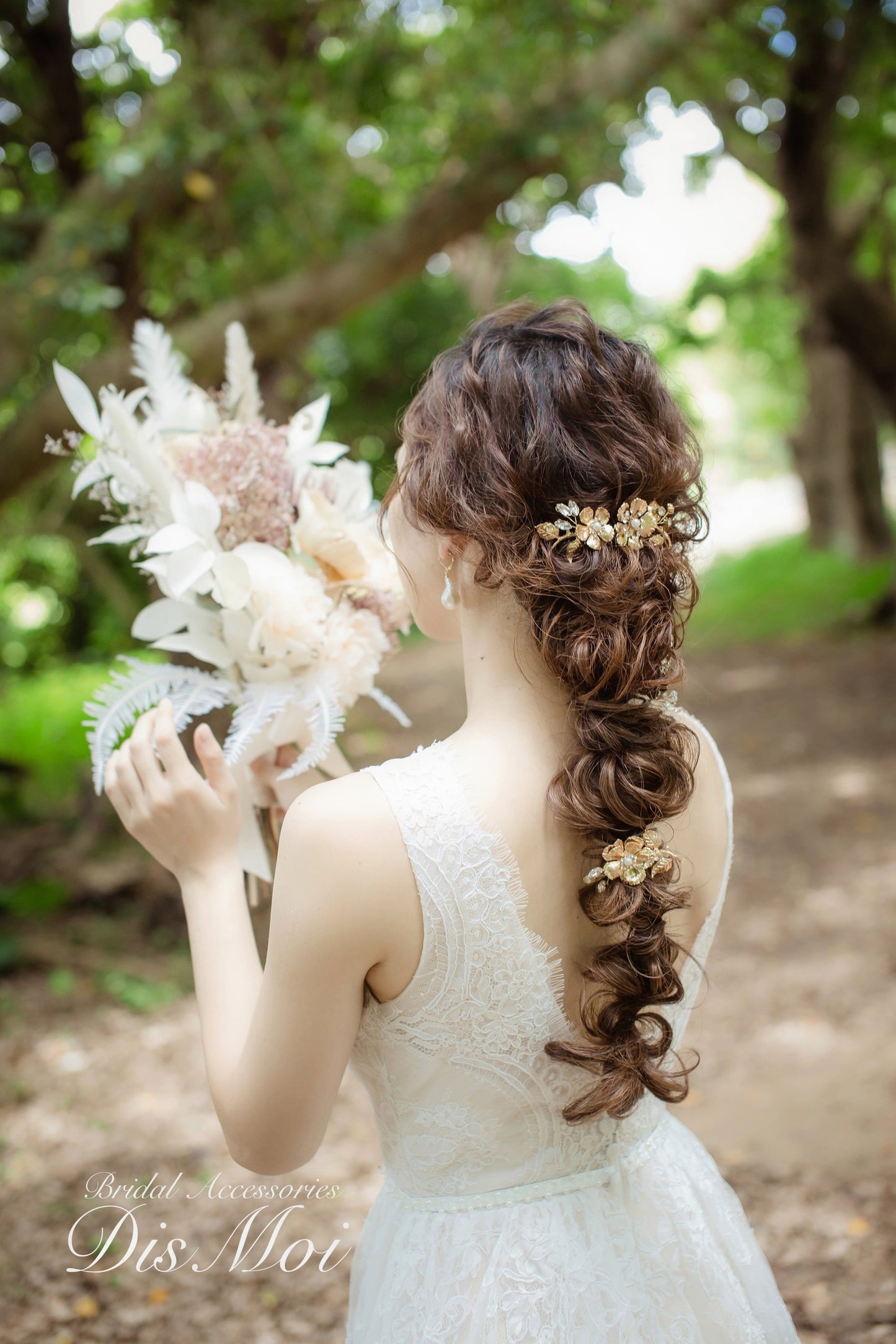 【ヘッドドレス】ヘアコームセット ~ブライダルヘッドドレス~ ≪HC-20≫ 【結婚式 ヘアアクセサリー】