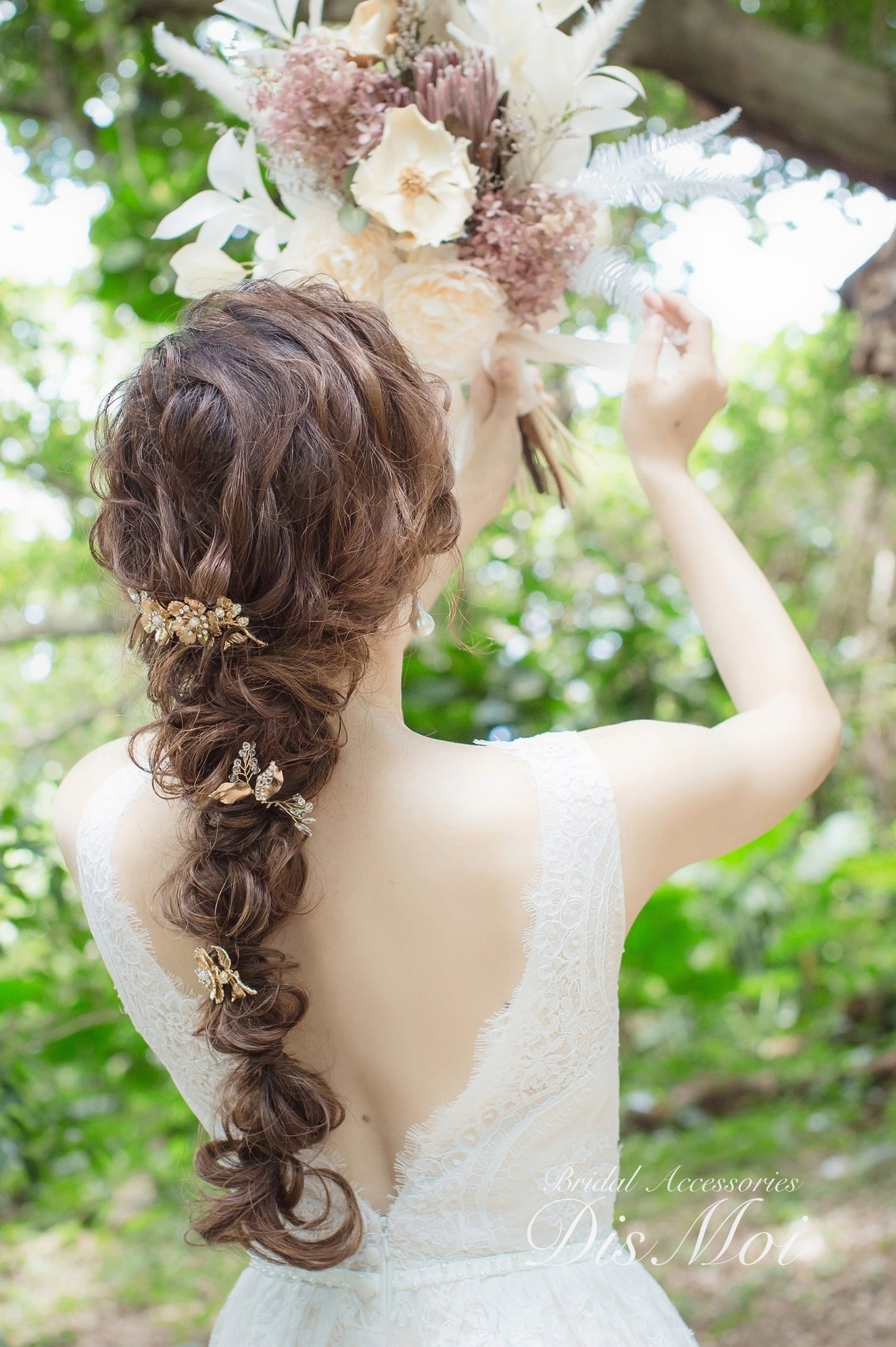 【ヘッドドレス】ヘアコームセット ~ブライダルヘッドドレス~ ≪HC-20≫ 【結婚式 ヘアアクセサリー】