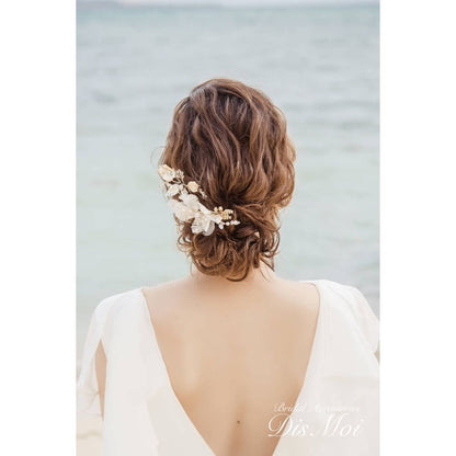 【ヘッドドレス】ヘアコームセット ~ブライダルヘッドドレス~ ≪HC-21≫ 【結婚式 ヘアアクセサリー】