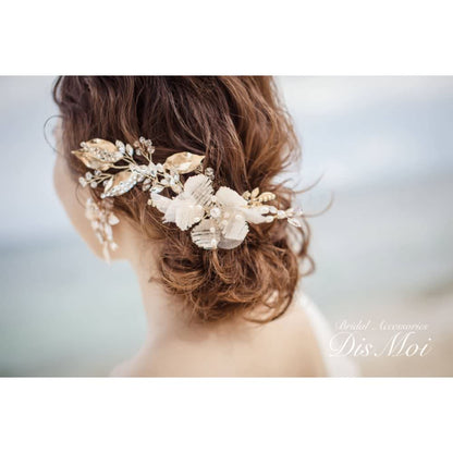 【ヘッドドレス】ヘアコームセット ~ブライダルヘッドドレス~ ≪HC-21≫ 【結婚式 ヘアアクセサリー】