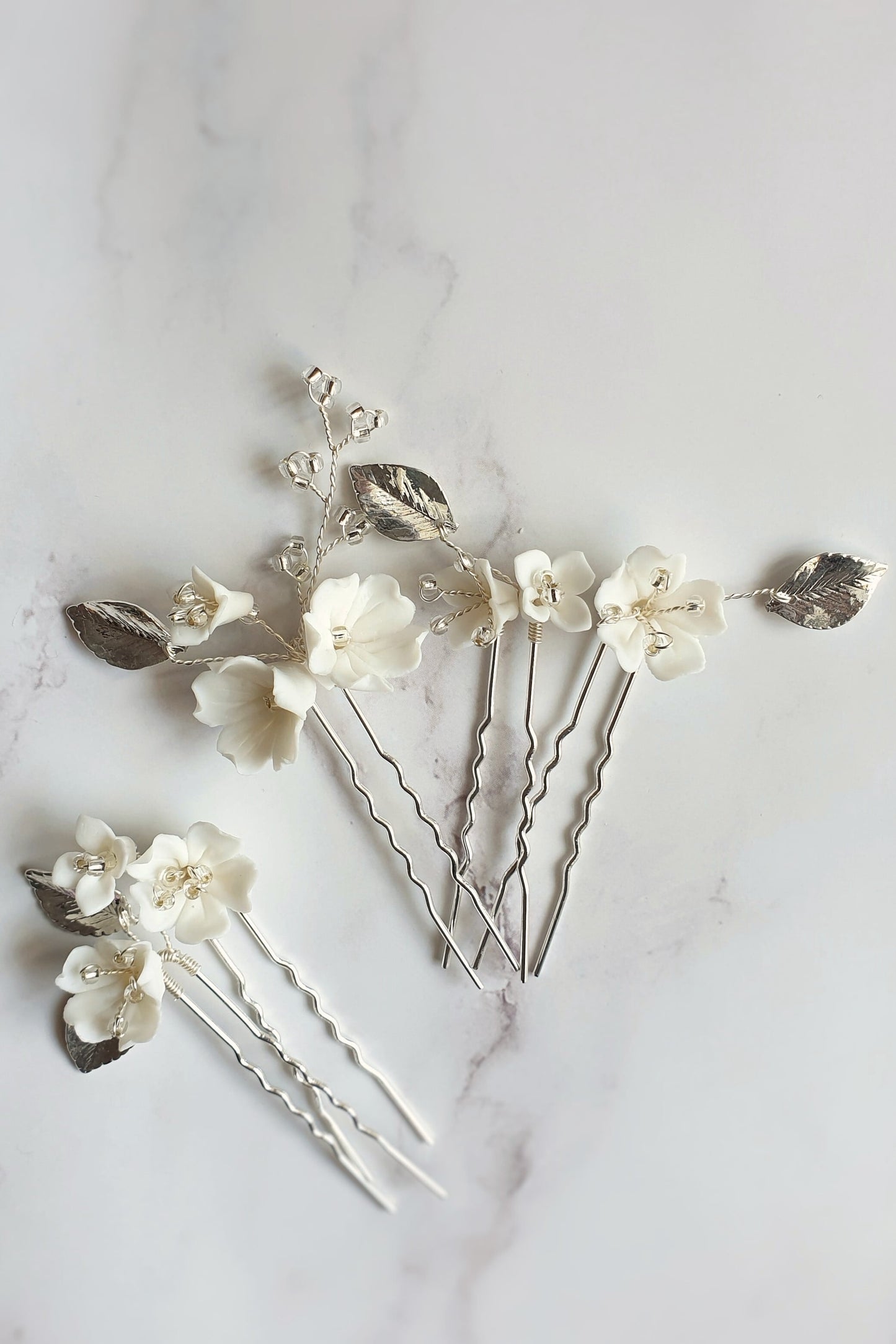 【ヘッドドレス】ヘアコームセットsilver/gold ~ブライダルヘッドドレス~ ≪HC-25≫ 【結婚式 ヘアアクセサリー】