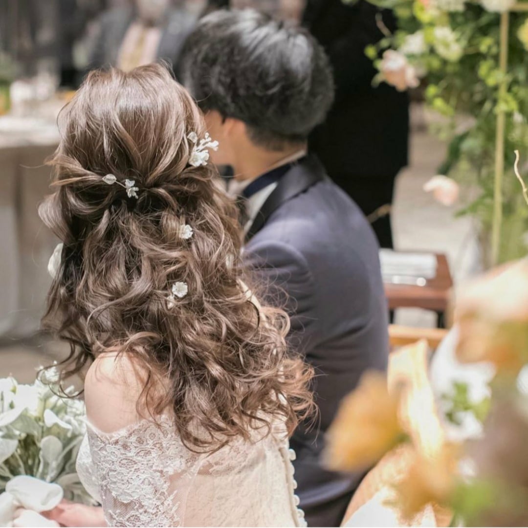 【ヘッドドレス】ヘアコームセットsilver/gold ~ブライダルヘッドドレス~ ≪HC-25≫ 【結婚式 ヘアアクセサリー】