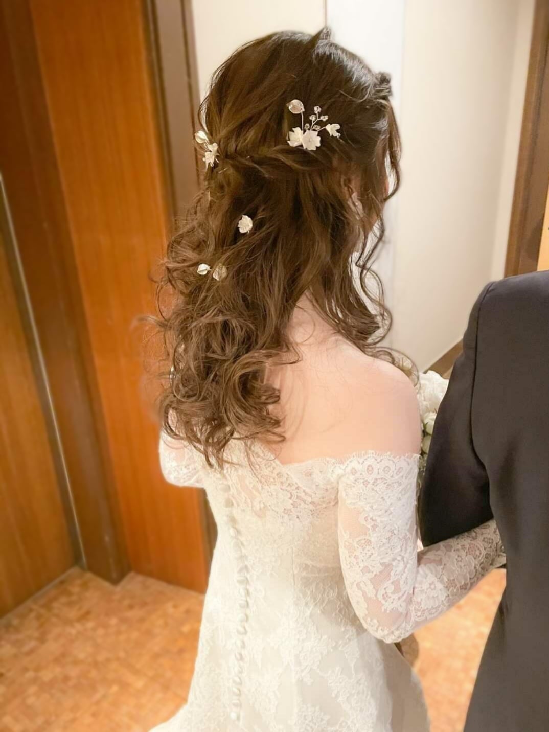 【ヘッドドレス】ヘアコームセットsilver/gold ~ブライダルヘッドドレス~ ≪HC-25≫ 【結婚式 ヘアアクセサリー】