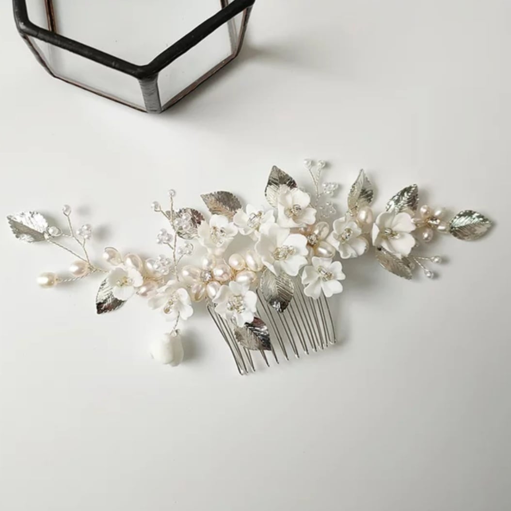 【ヘッドドレス】ヘアコーム ~ブライダルヘッドドレス~ ≪HC-26≫ 【結婚式 ヘアアクセサリー】