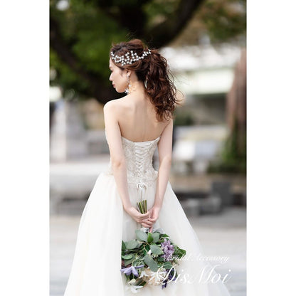 【ヘッドドレス】~ブライダルヘッドドレス~ ≪HD-09≫ 【結婚式 ヘアアクセサリー】