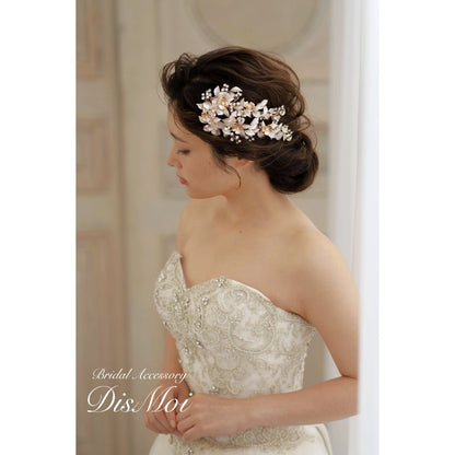 【ヘッドドレス】silver/gold ~ブライダルヘッドドレス~ ≪HD-23≫ 【結婚式 ヘアアクセサリー】