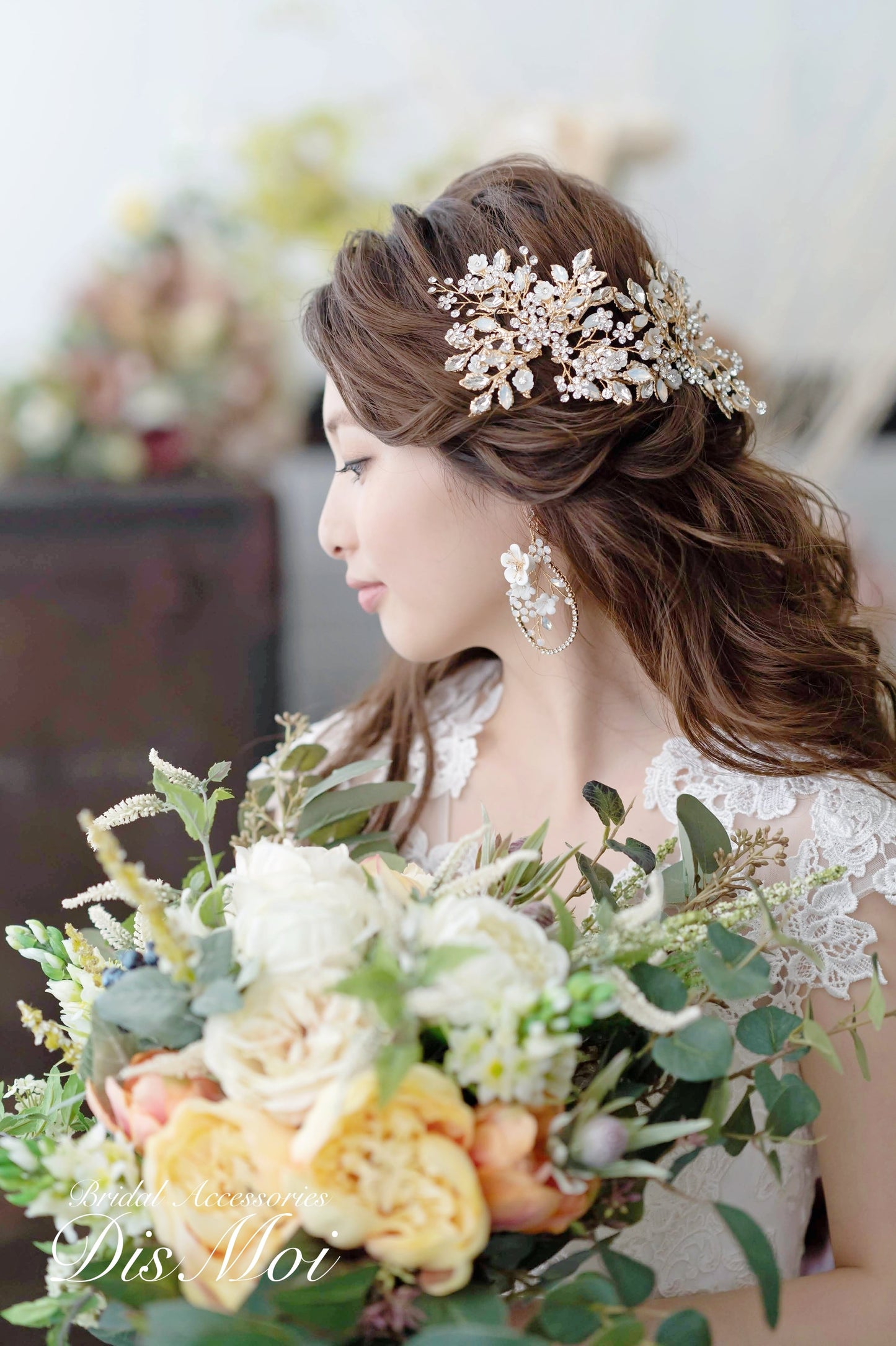 【ヘッドドレス】~ブライダルヘッドドレス~ ≪HD-27≫ 【結婚式　ヘアアクセサリー】