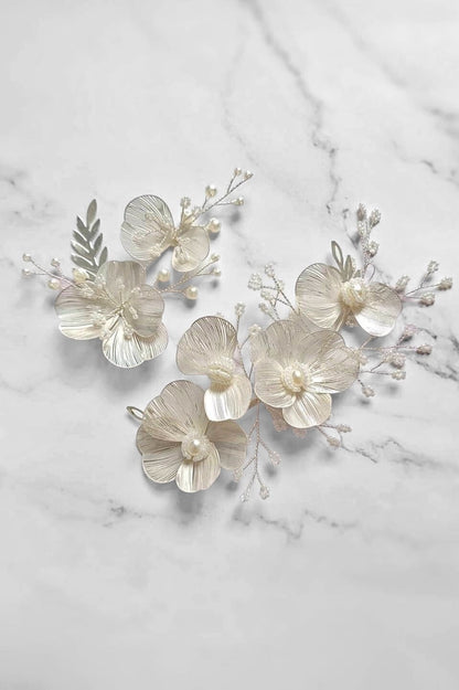 【ヘッドドレス】ヘッドドレスセット silver/gold ~ブライダルヘッドドレス~ ≪HD-35≫ 【結婚式 ヘアアクセサリー】