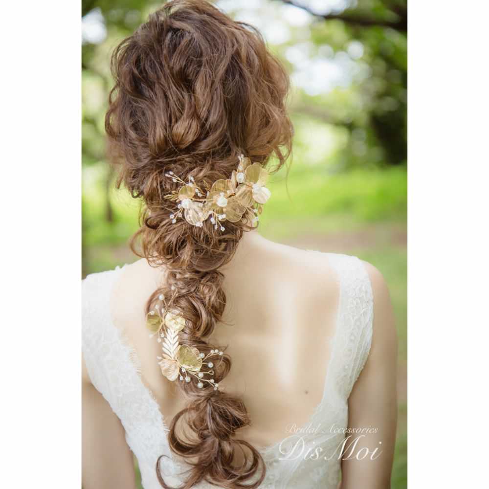 【ヘッドドレス】ヘッドドレスセット silver/gold ~ブライダルヘッドドレス~ ≪HD-35≫ 【結婚式 ヘアアクセサリー】