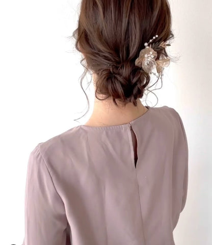 【ヘッドドレス】ヘッドドレスセット ~ブライダルヘッドドレス~ ≪HD-38≫ 【結婚式 ヘアアクセサリー】