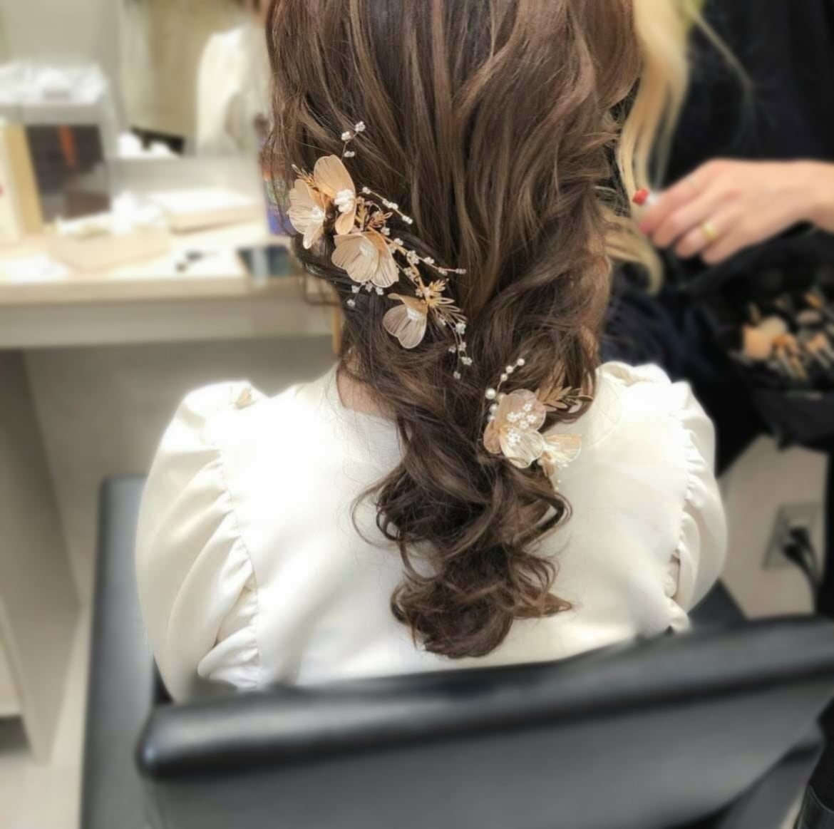 【ヘッドドレス】ヘッドドレスセット ~ブライダルヘッドドレス~ ≪HD-38≫ 【結婚式 ヘアアクセサリー】