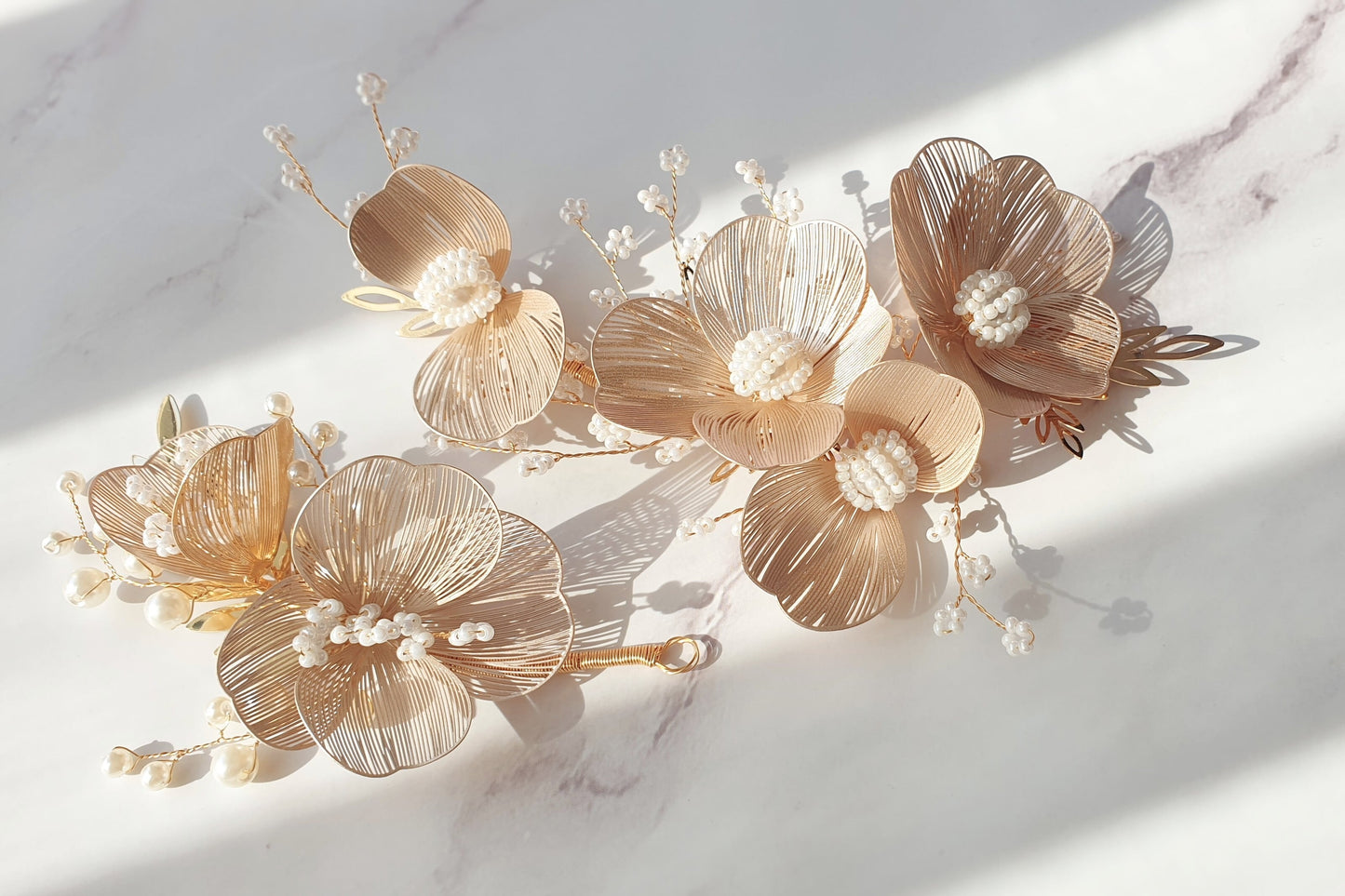 【ヘッドドレス】ヘッドドレスセット ~ブライダルヘッドドレス~ ≪HD-38≫ 【結婚式 ヘアアクセサリー】