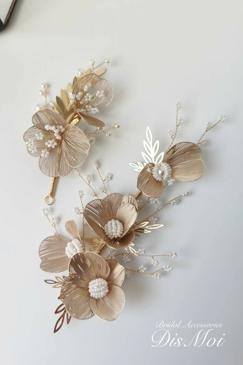 【ヘッドドレス】ヘッドドレスセット ~ブライダルヘッドドレス~ ≪HD-38≫ 【結婚式 ヘアアクセサリー】