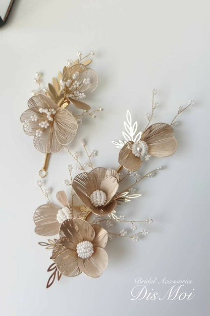 【ヘッドドレス】ヘッドドレスセット ~ブライダルヘッドドレス~ ≪HD-38≫ 【結婚式 ヘアアクセサリー】