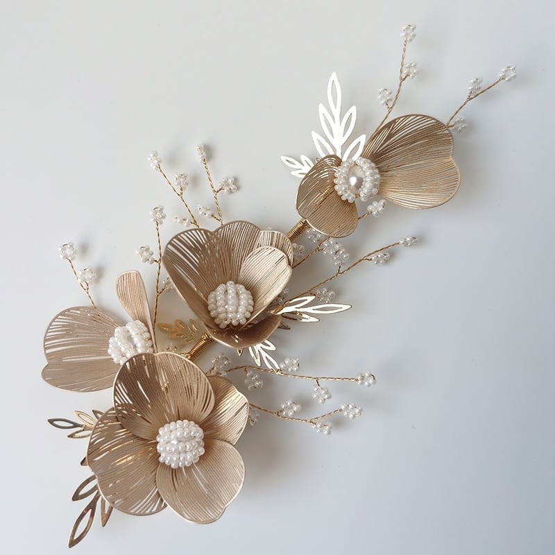 【ヘッドドレス】ヘッドドレスセット ~ブライダルヘッドドレス~ ≪HD-38≫ 【結婚式 ヘアアクセサリー】