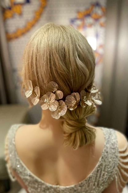 【ヘッドドレス】silver/gold~ブライダルヘッドドレス~ ≪HD-39≫ 【結婚式 ヘアアクセサリー】