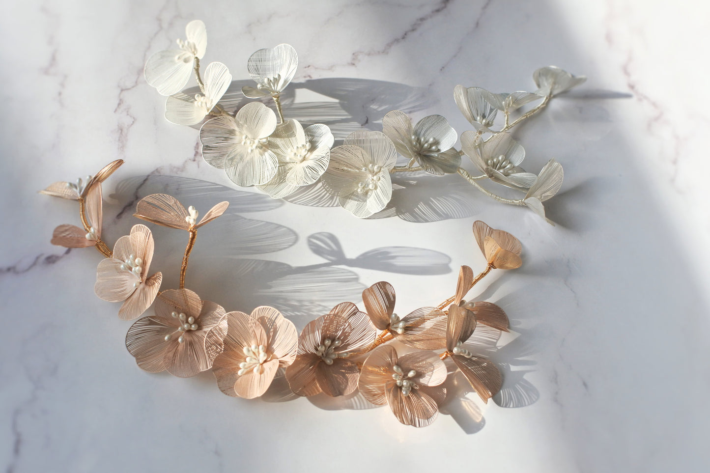 【ヘッドドレス】silver/gold~ブライダルヘッドドレス~ ≪HD-39≫ 【結婚式 ヘアアクセサリー】