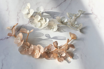 【ヘッドドレス】silver/gold~ブライダルヘッドドレス~ ≪HD-39≫ 【結婚式 ヘアアクセサリー】