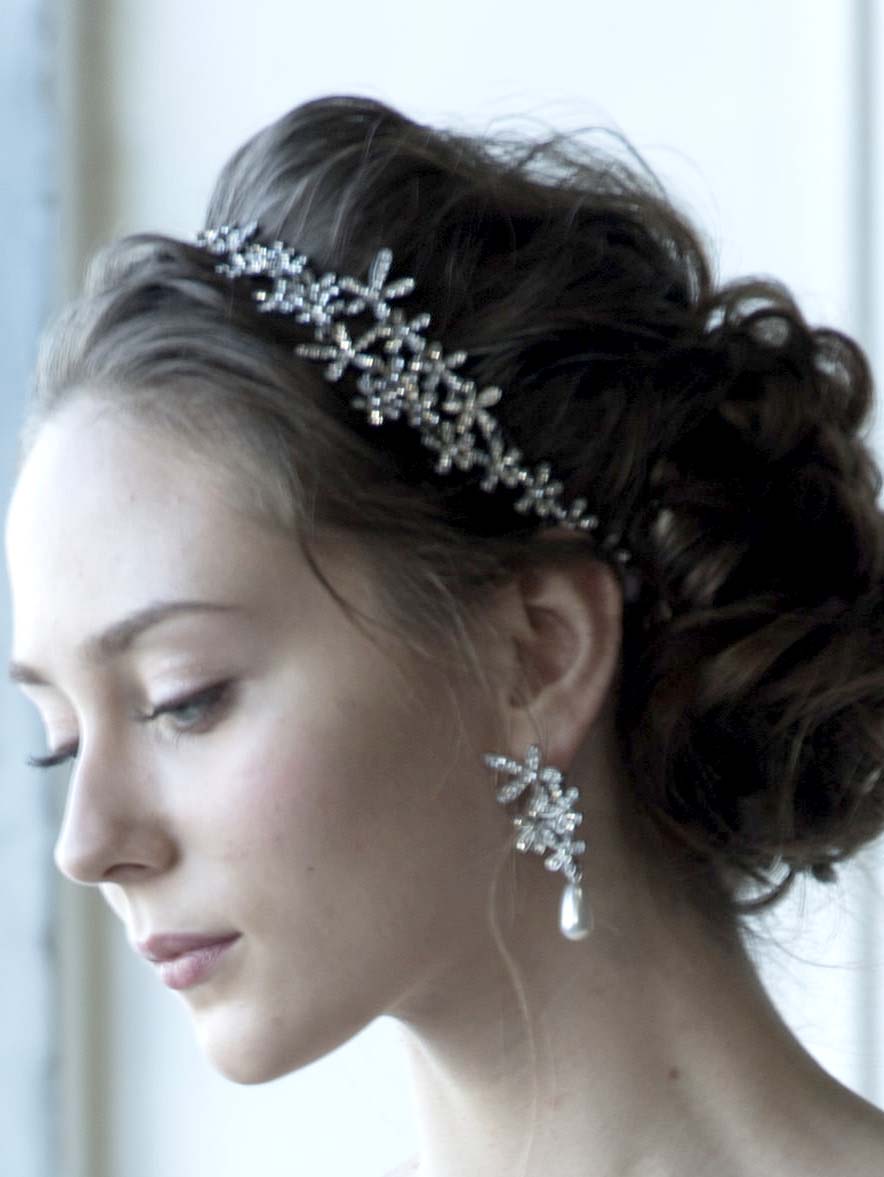 【3泊4日】Elizabethbower Lula クリスタルヘアカチューシャ 【結婚式 ヘアアクセサリー レンタル】