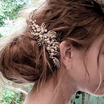 Ivory&Co. Brooke スタイリッシュヘッドコーム 【結婚式 ヘアアクセサリー レンタル】