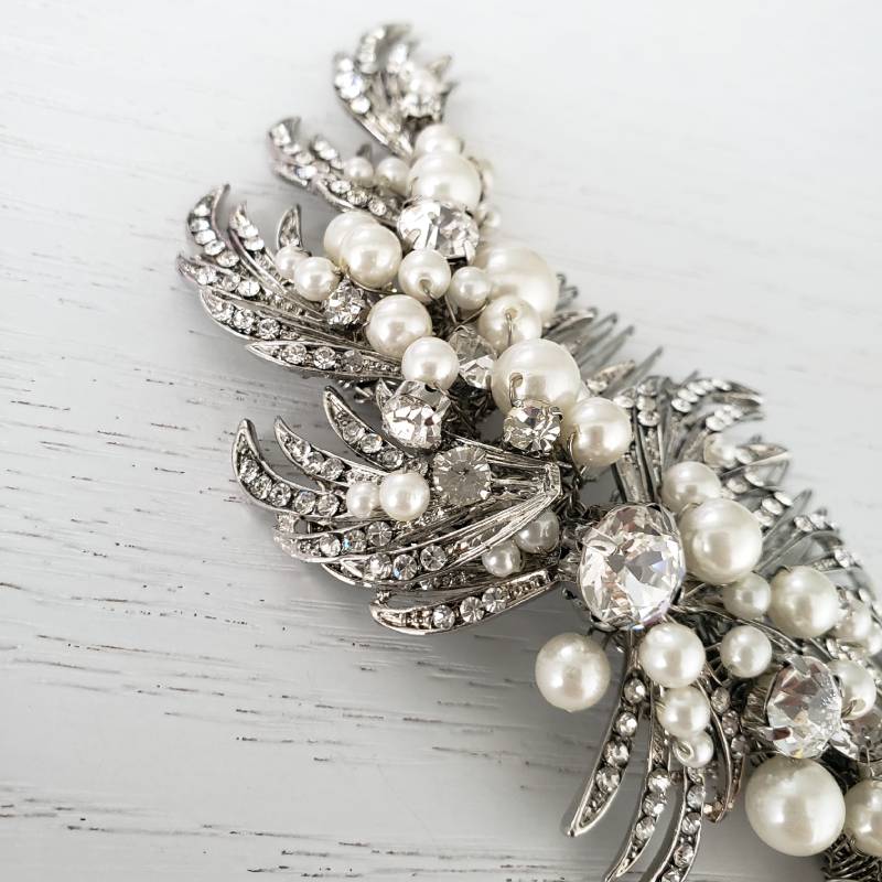 Ivory&Co. Brooke スタイリッシュヘッドコーム 【結婚式 ヘアアクセサリー レンタル】