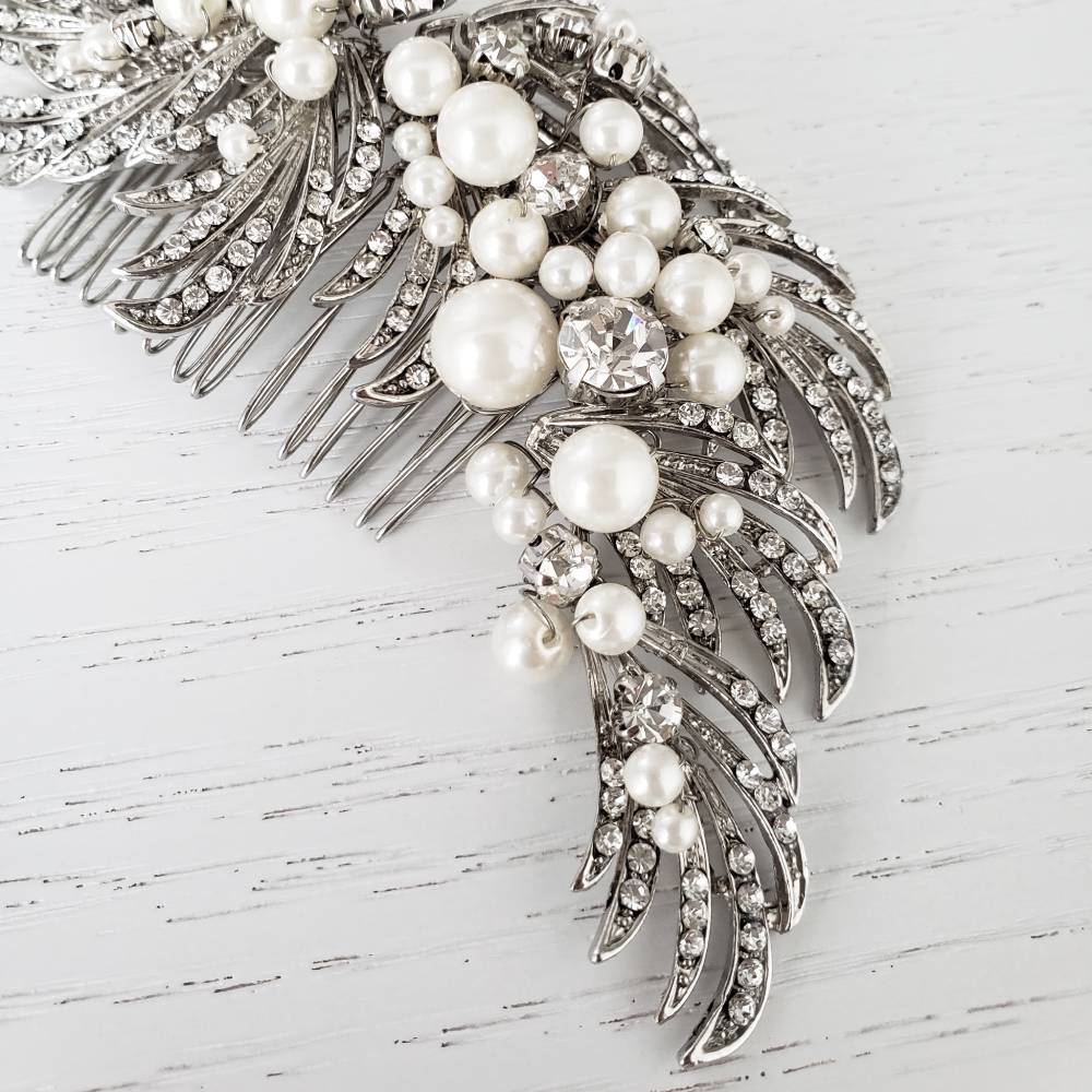 Ivory&Co. Brooke スタイリッシュヘッドコーム 【結婚式 ヘアアクセサリー レンタル】