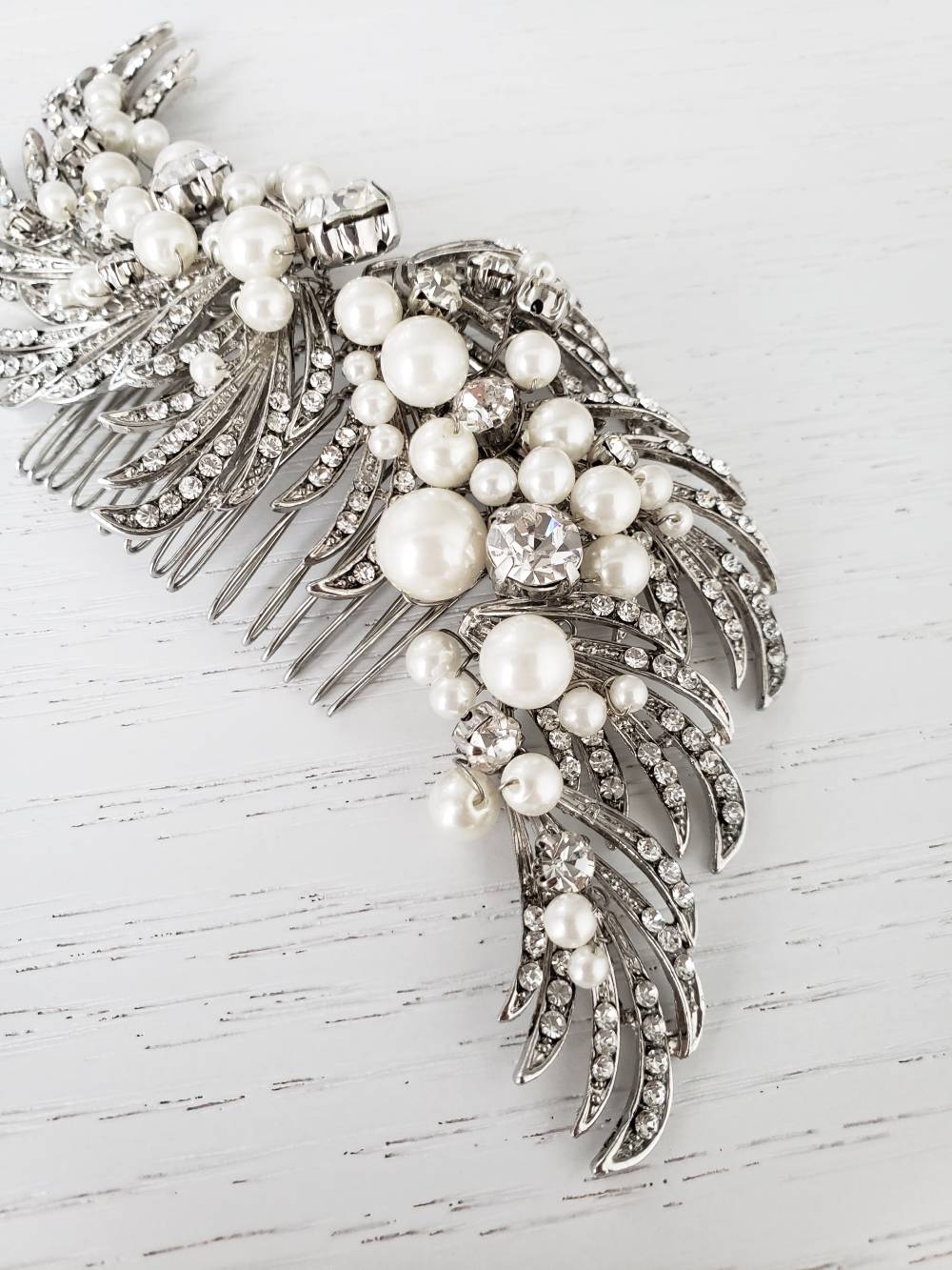 Ivory&Co. Brooke スタイリッシュヘッドコーム 【結婚式 ヘアアクセサリー レンタル】