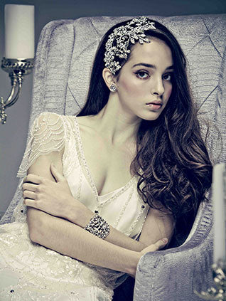 【3泊4日】MARIA ELENA 5521 ヘッドピースHD537 【結婚式 ヘアアクセサリー レンタル】