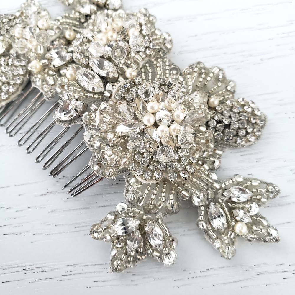 a.b.Ellie☆ウェディングビジューヘッドドレス 【結婚式 ヘアアクセサリー レンタル】