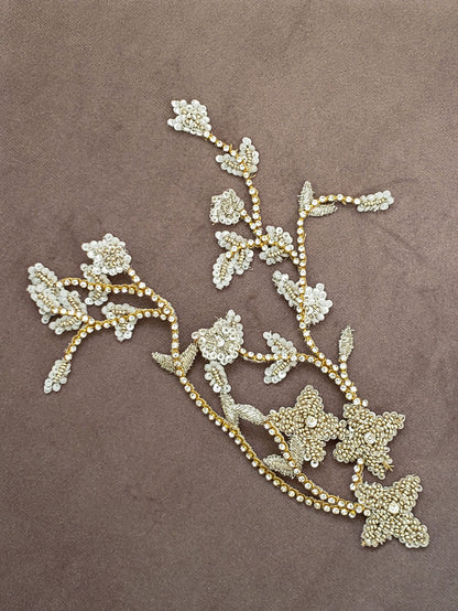 【3泊4日】a.b.Ellie Fiore ゴールドヘッドピース HD568 【結婚式 ヘアアクセサリー レンタル】