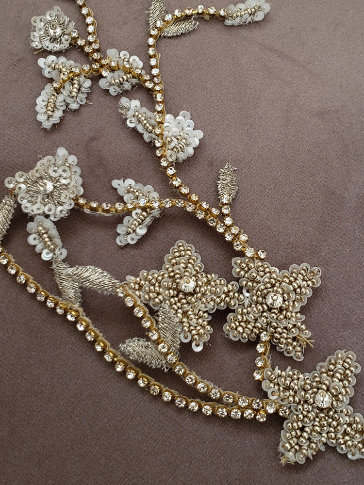 【3泊4日】a.b.Ellie Fiore ゴールドヘッドピース HD568 【結婚式 ヘアアクセサリー レンタル】