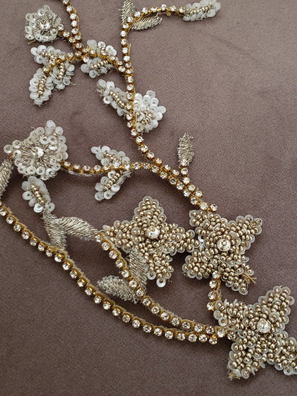 【3泊4日】a.b.Ellie Fiore ゴールドヘッドピース HD568 【結婚式 ヘアアクセサリー レンタル】