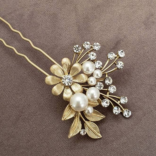 【3泊4日】Elizabeth Bower ゴールドヘッドコーム 【結婚式 ヘアアクセサリー レンタル】