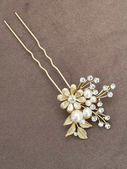 【3泊4日】Elizabeth Bower ゴールドヘッドコーム 【結婚式 ヘアアクセサリー レンタル】