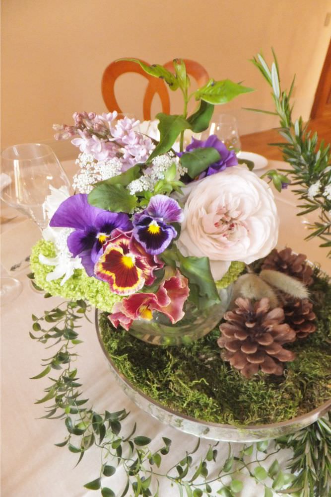 ゲストテーブル装花 【結婚式 フラワー 会場装花】