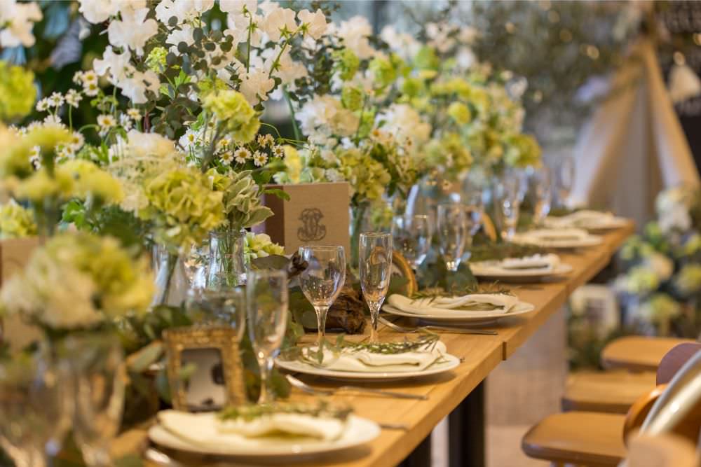 オーダーメイドゲストテーブル装花 【結婚式 フラワー 会場装花】