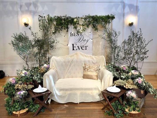 【レンタル】高砂装飾 兼 フォトブース 001 【結婚式 フラワー 会場装花 レンタル】