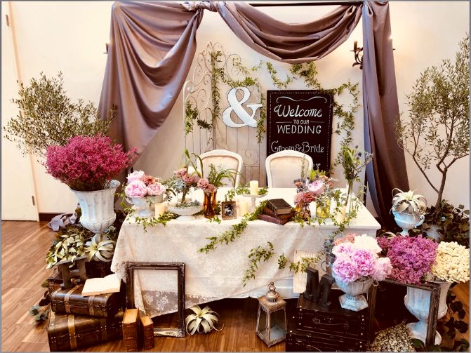 【レンタル】高砂装飾 兼 フォトブース 004 【結婚式 フラワー 会場装花 レンタル】