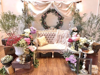 【レンタル】高砂装飾 兼 フォトブース 006 【結婚式 フラワー 会場装花 レンタル】