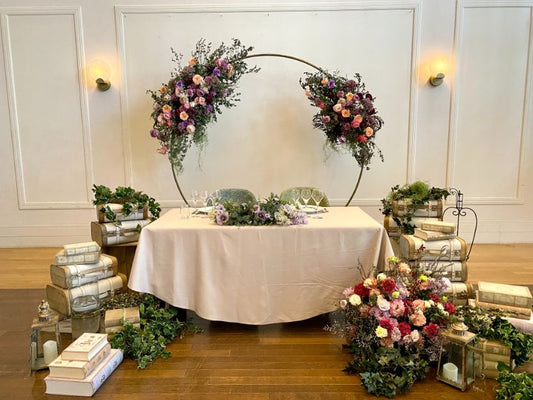 【レンタル】高砂装飾 兼 フォトブース 007 【結婚式 フラワー 会場装花 レンタル】