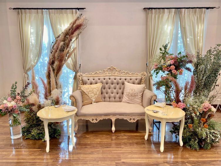 【レンタル】高砂装飾 兼 フォトブース 008 【結婚式 フラワー 会場装花 レンタル】